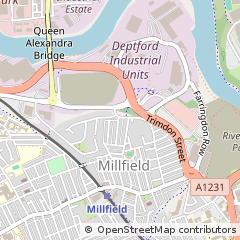Map of Sunderland