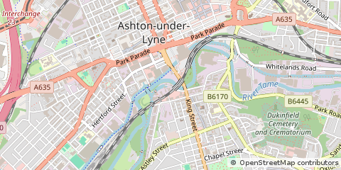 Map of Dukinfield, Cheshire