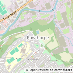 Map of Huddersfield, West Yorkshire