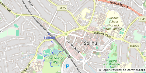 Map of Solihull