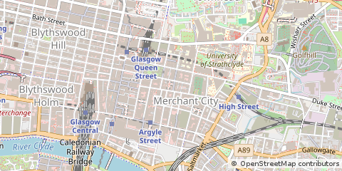 Map of Glasgow, City of Glasgow