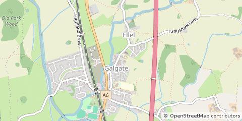 Map of Lancaster, Lancashire