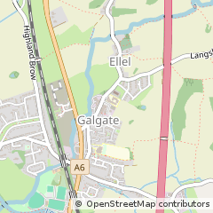 Map of Lancaster, Lancashire