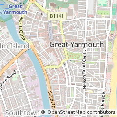 Map of Great Yarmouth, Norfolk