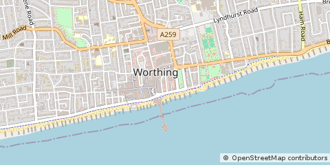 Map of Worthing