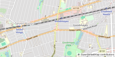 Map of Ilford