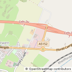 Map of Gaerwen, Anglesey