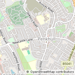 Map of Stoke-on-Trent, Staffordshire