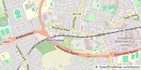 Map of Leeds, West Yorkshire