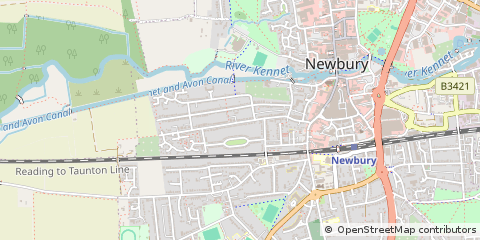 Map of Newbury, Berkshire