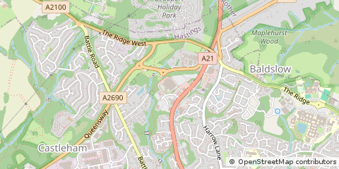 Map of ST. Leonards-on-SEA