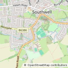 Map of Southwell, Nottinghamshire