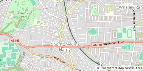 Map of Manchester, Greater Manchester