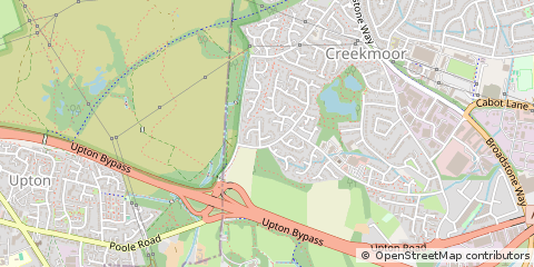Map of Poole, Dorset