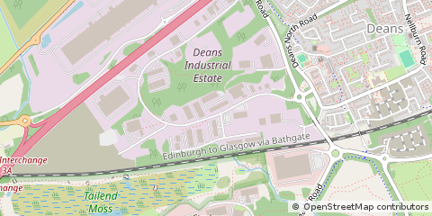 Map of Livingston, West Lothian