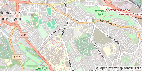 Map of Stoke-on-Trent