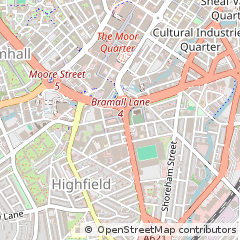Map of Sheffield
