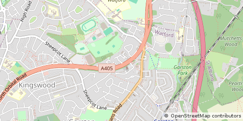 Map of Watford, Hertfordshire