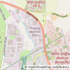 Map of Stafford, Staffs
