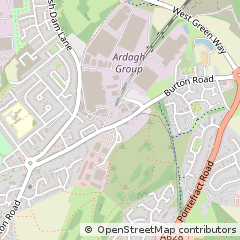 Map of Barnsley, South Yorkshire