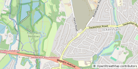 Map of Uxbridge
