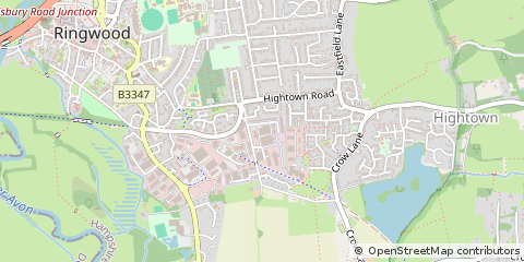 Map of Ringwood, Hampshire