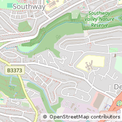 Map of Plymouth, Devon