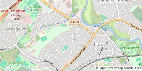Map of Bournemouth, Dorset
