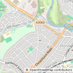 Map of Bournemouth, Dorset