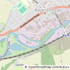 Map of Dewsbury, West Yorkshire