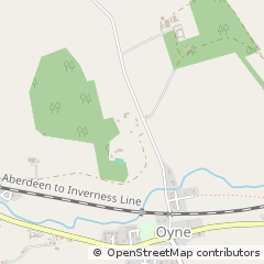 Map of Insch, Aberdeenshire