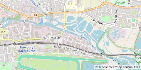 Map of Newbury, Berks