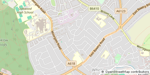 Map of Rotherham