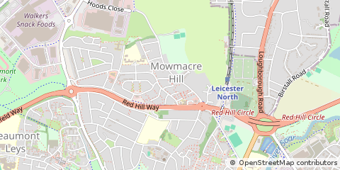 Map of Leicester