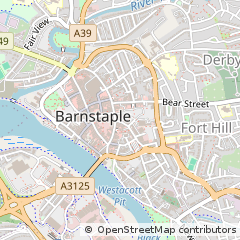 Map of Barnstaple, Devon