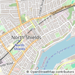 Map of North Shields, Tyne and Wear