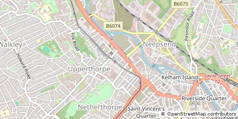 Map of Sheffield