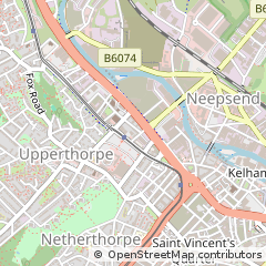 Map of Sheffield