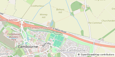 Map of Knapwell, Cambridge