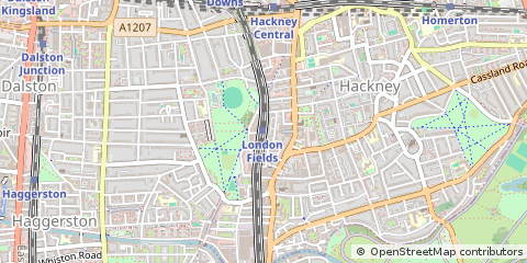 Map of Hackney, London