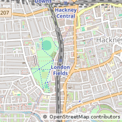 Map of Hackney, London
