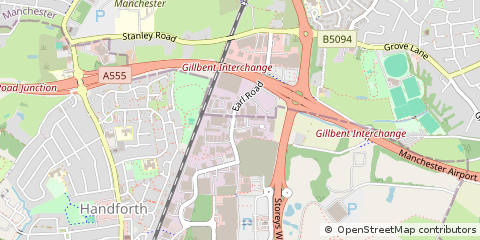 Map of Cheadle Hulme, Cheshire
