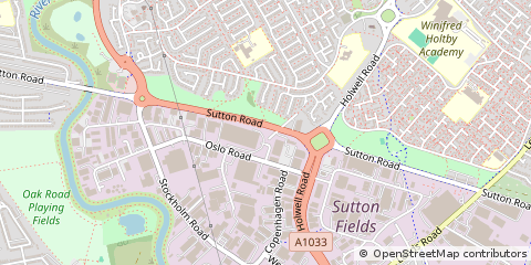 Map of Hull, Yorkshire