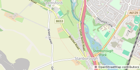 Map of Welwyn Garden City, Hertfordshire