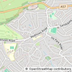 Map of Sheffield, South Yorkshire