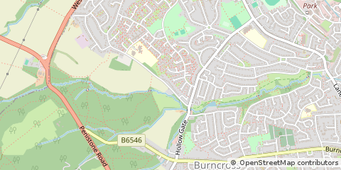 Map of Sheffield, South Yorkshire
