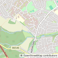 Map of Sheffield, South Yorkshire