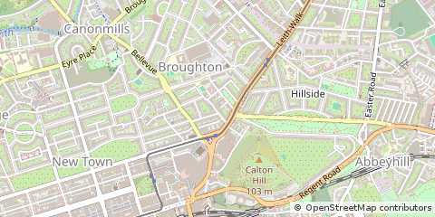 Map of Edinburgh, Midlothian