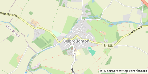 Map of Stourbridge, West Midlands