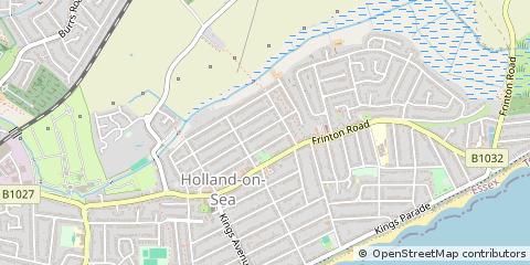 Map of Clacton-on-SEA, Essex